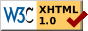 valid XHTML W3C