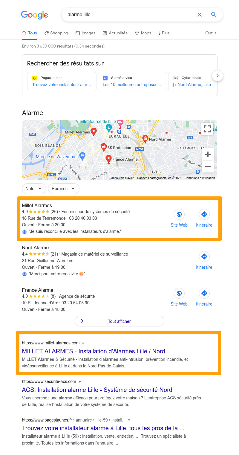 référencement local Lille