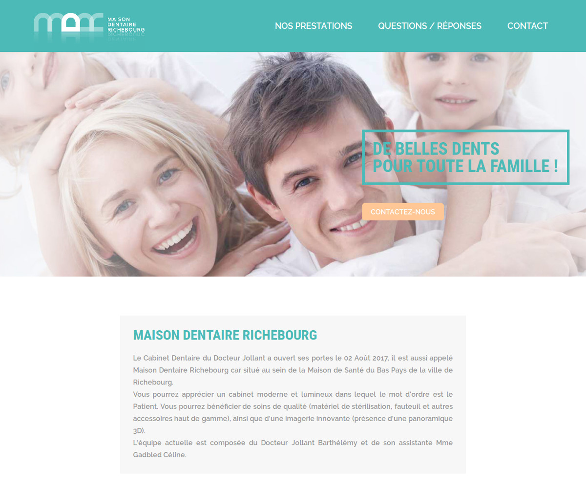création site internet chirurgien dentiste